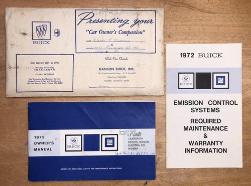 1972 Buick Owner´s Manual