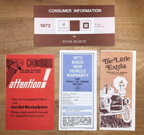 1972 Buick Owner´s Manual