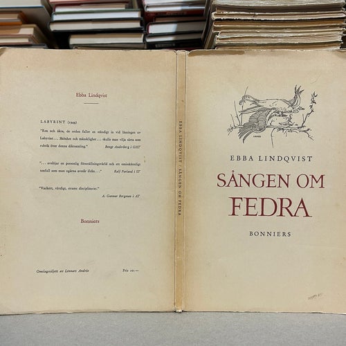 Sången om Fedra av Ebba Lindqvist. Bok. Very good plus