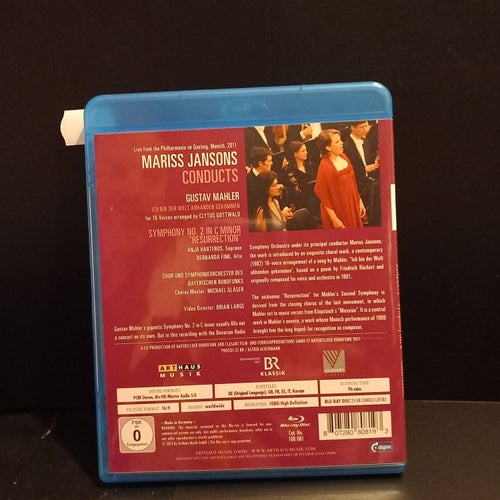 Mariss Jansons Conducts - Gustav Mahler Symphony No. 2 Blu-ray