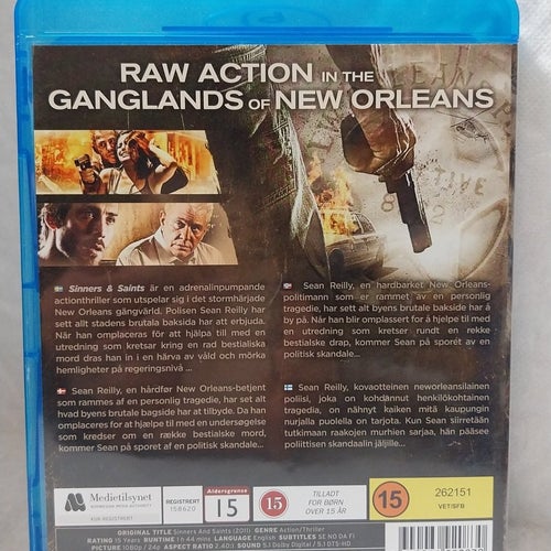 Sinners and saints Blu-Ray