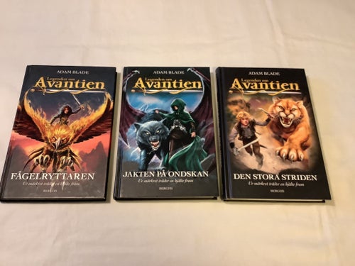 3 x Legenden om Avantien av Adam Blade