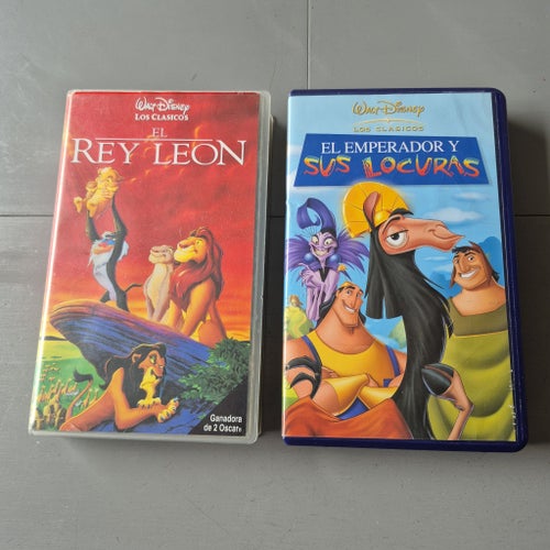 Disney VHS-filmer: Lejonkungen och Kejsarens nya stil på spanska