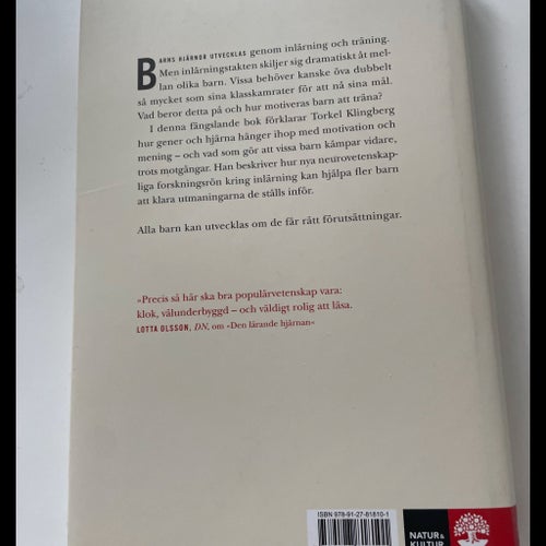 Hjärna, gener & jävlar anamma av Torkel Klingberg, 2017