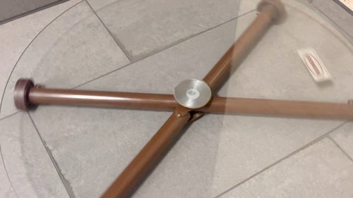 Jätte snurra Ø 60 cm - glas och stål - RONDO ( lazy susan )