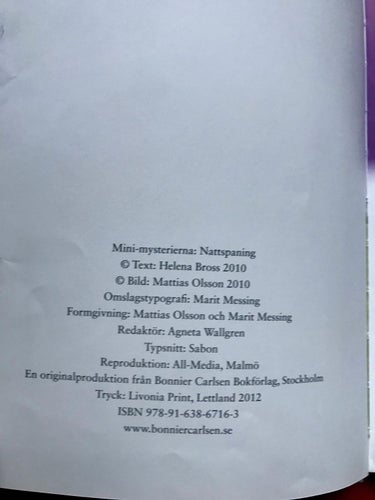 Lätt att läsa Minimysterierna NATTSPANING + FICKTJUVAR I CENTRUM