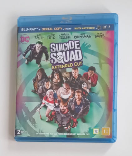 Suicide Squad Extended Cut Blu-ray / Will Smith, Joel Kinnaman / Svensk Text