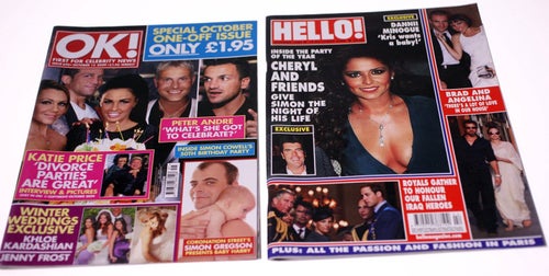 Hello/OK Magazine-2 magazines included-October 2009-NEW-Weight 818g-FREE postage