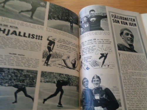 Olympia Vinter OS 1952 Oslo Tre Kronor Ishockey, Skridskor Hjalmar Andersen,