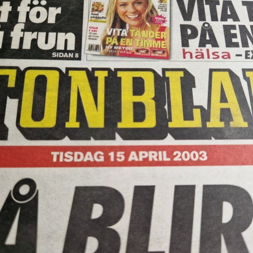 Aftonbladet Tidning från 2003