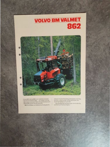 Broschyr Volvo BM Valmet 862