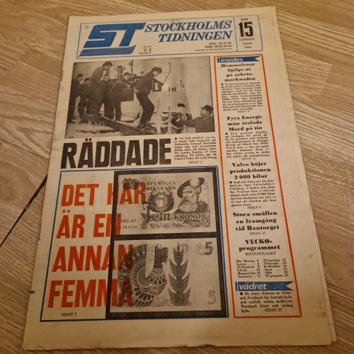 Stockholms-Tidningen Lördag 15 Januari 1966