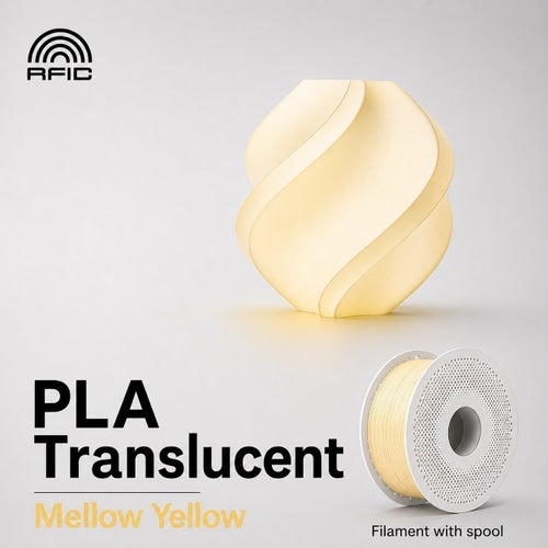 Bambu Lab PLA Translucent Mellow Yellow 1.75mm 1kg