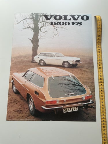 Volvo p1800 ES reklamblad / affisch