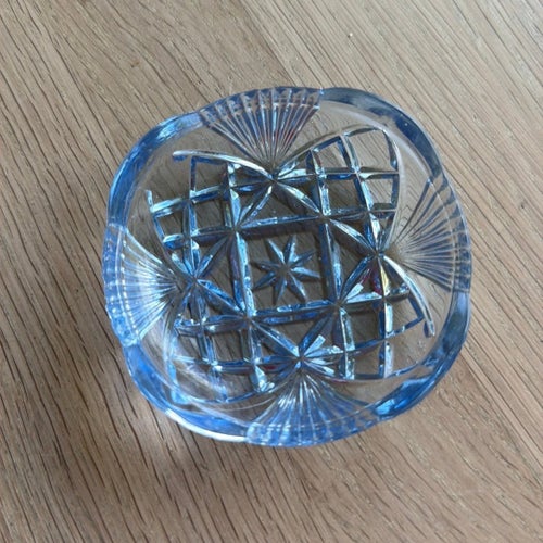 Glasskål med stjärnmönster 8 cm