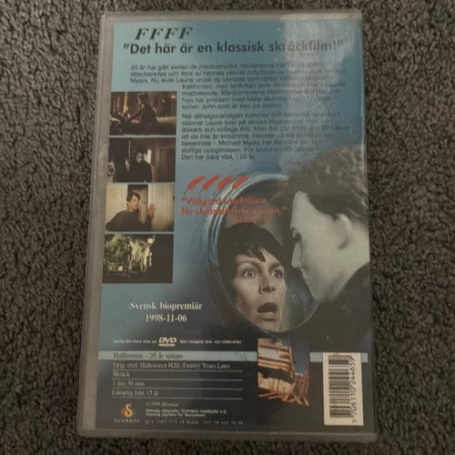 Halloween H20: 20 år senare VHS