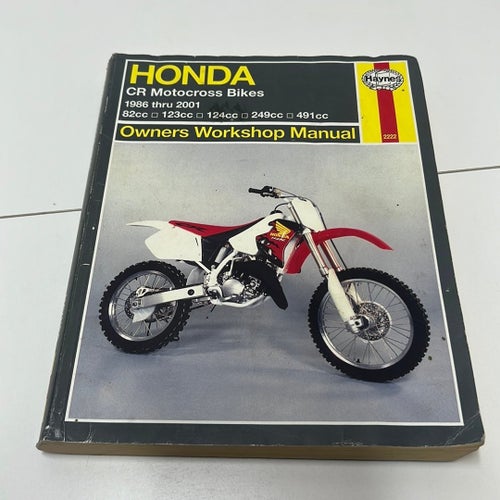 HONDA CR Motocross Bikes Owners Workshop Manual 1986-2001