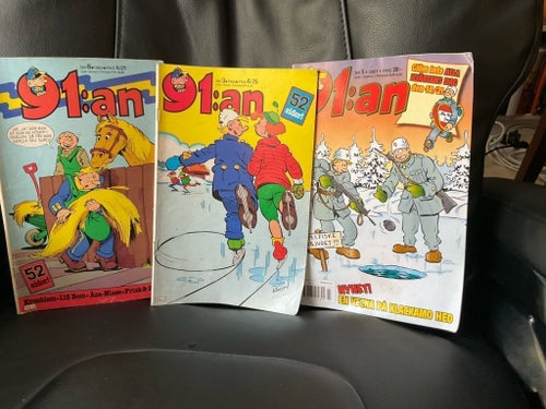 91:an - Samling av tidningar från 1983, 1984 och 2007