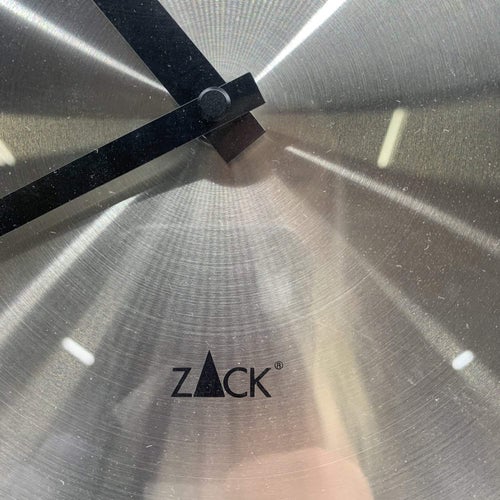 Zack Väggklocka Metall Modern Design Silverfärgad
