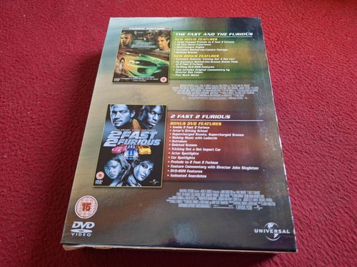 THE FAST AND THE FURIOUS / 2 FAST 2 FURIOUS BOX DVD