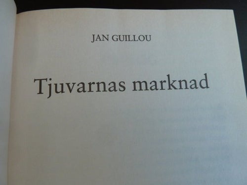 TJUVARNAS MARKNAD, JAN GUILLOU, 2005, BOK, BÖCKER
