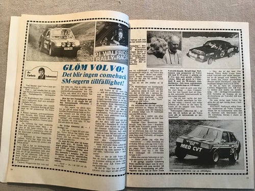 RALLYNYTT NR 1 1977 första nr,VOLVO,RALLYCROSS,RALLY,ALPINE,PORSCHE,MOTOR NORD