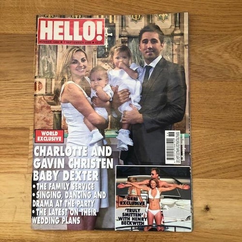 Hello Magazine 7 September 2009 - Charlotte & Gavin Christen Baby Dexter