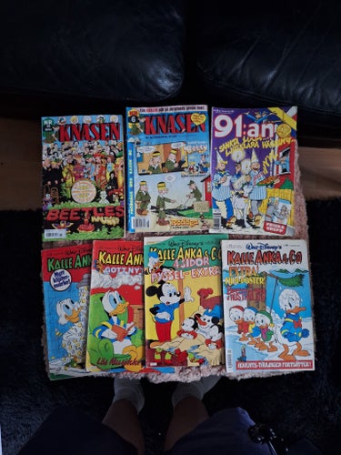 Seriepaket: Agent X9, kalle anka knasen och 91:an