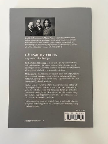 Hållbar utveckling – nyanser och tolkningar av Fredrik Hedenus, Martin Persson,