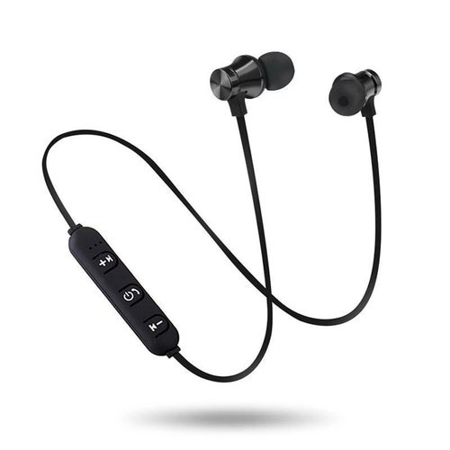 Bluetooth Headset Svart - Trådlösa hörlurar bluetooth Svarta,Laddkabel medföljer