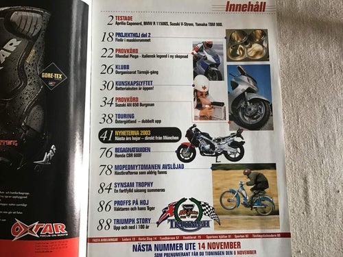 ALLT OM MC NR 10/11 2002 BURGMAN 650,HONDA CBR 600F,ZUNDAPP,TÄRNSJÖ. BMW R 1150