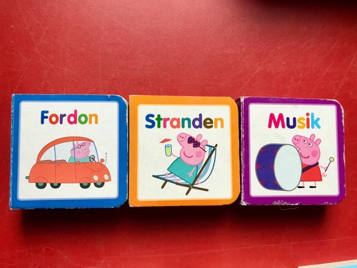 6 kartongböcker med PEPPA PIG / GRETA GRIS 2021