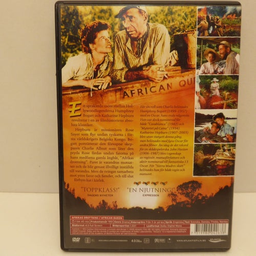 Afrikas Drottning - Region 2, DVD-film, Svensk text, Fint skick