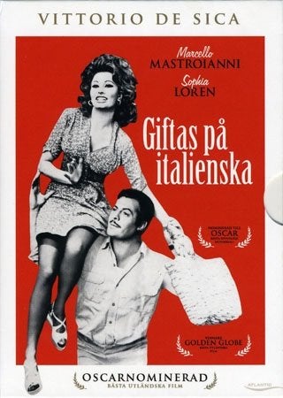 Giftas På Italienska (1964) Vittorio De Sica, Sophia Loren, Marcello Mastroianni