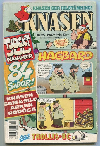 Knasen 1987 nr 25 Arken, Hagbard, Rödöga, BC, Sam & Silo
