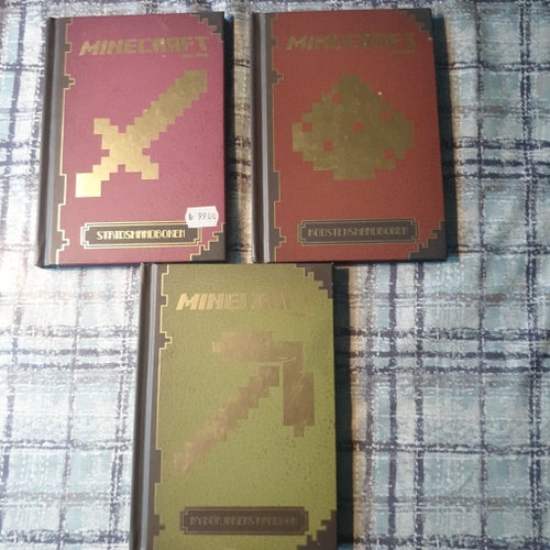 Minecraft Handböcker - Stridshandboken, Rödstenhandboken, Nybörjarens Handbok