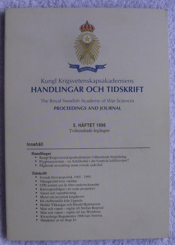 Svensk försvarspolitik 1965–1995 m.m. (Krigsvet 5/1996)