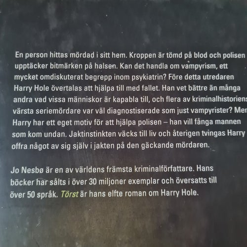 Törst - Jo Nesbø - 2017