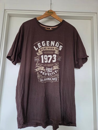 Premium Men brun t-shirt, storlek XXL