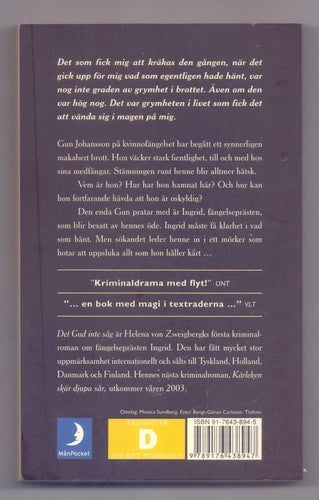 Det Gud inte såg av Helena von Zweigbergk, 2002