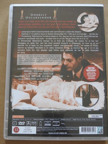 Federico Fellini's "8 1/2" DVD Marcello Mastroianni Caldia Cardinale 1963
