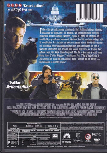 DVD / Shooter / Mark Wahlberg, Rhona Mitra, Danny Glover / Nyskick