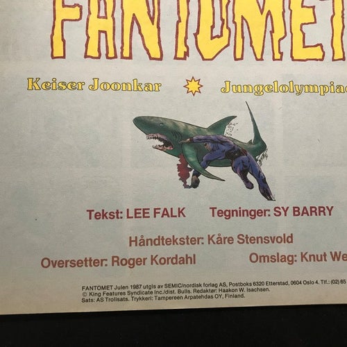 Fantomet - Julhefte 1987 - Keiser Joonkar / Jungelolympiaden på norska