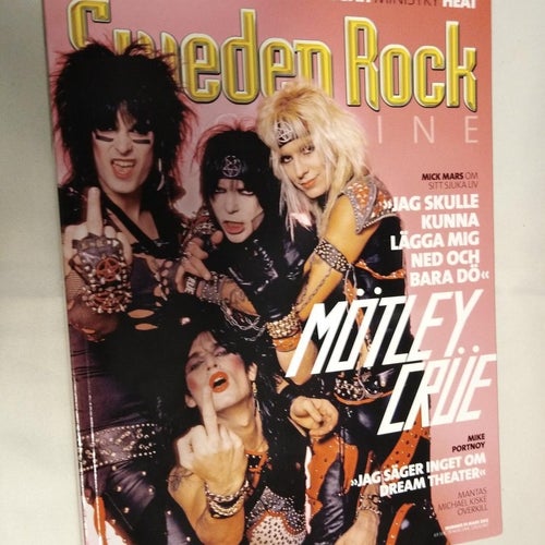 Sweden rock magazine 91 Mötley Crüe Mike Portnoy Mesuggah Heat Overkill Sigh
