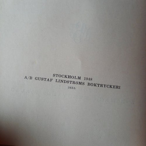 INLEDNING TILL BOKFÖRING av FRITJOF DAHLGREN OCH GUSTAF KALEEN, 1948