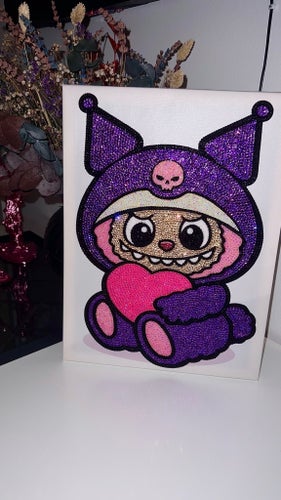 Handmade Sparkling Diamond Painting - Cute Kawaii Monster Wall Decor