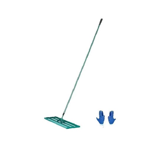 Gräsmatteutjämnare 76 cm med Förlängt Skaft för Trädgård och Golfbana
