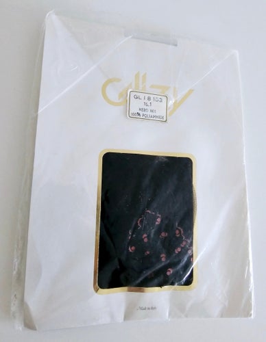 Nylon strumpbyxor 38 40 SVARTA Oanvända NYA PLOMBERADE PERFECT GIFT