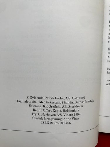 FÖRSTA FISKEBOKEN Espen Farstad 1992