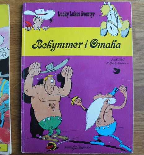 LUCKY LUKE ALBUM NR 23 Bekymmer i Omaha 1983